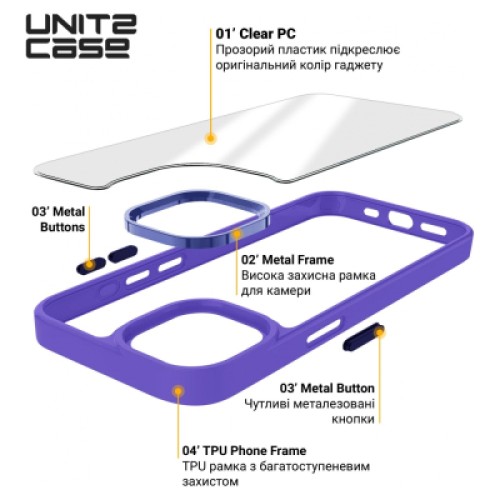 Чехол для мобильного телефона Armorstandart UNIT2 Apple iPhone 15 Pro Max Lavander (ARM69991)