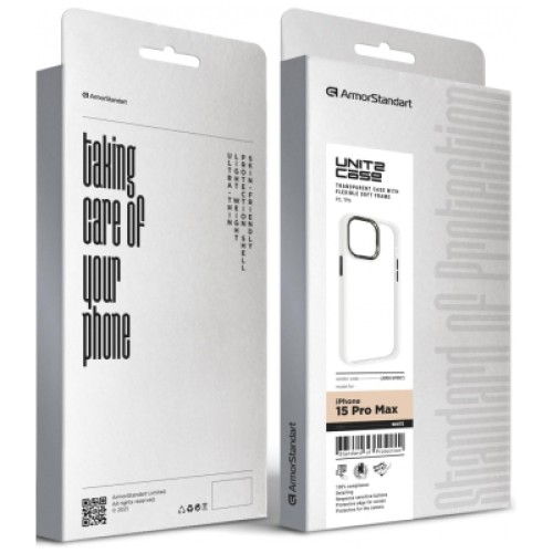 Чехол для мобильного телефона Armorstandart UNIT2 Apple iPhone 15 Pro Max White (ARM69987)
