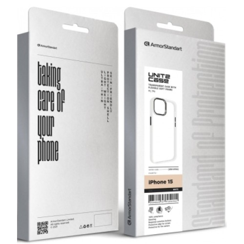 Чехол для мобильного телефона Armorstandart UNIT2 Apple iPhone 15 White (ARM69966)