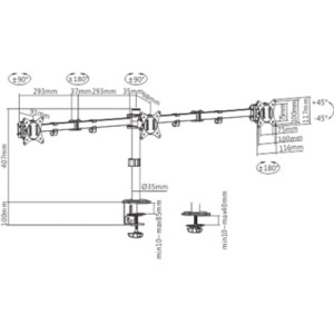 Кронштейн Gembird MA-D3-01