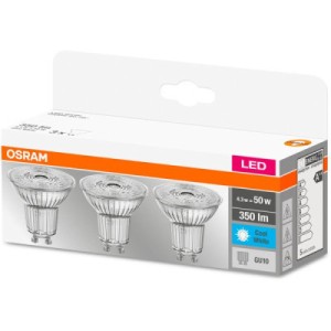 Лампочка Osram Набір 3шт LED PAR16 4.3W (350Lm) 4000К GU10 (4058075818415)