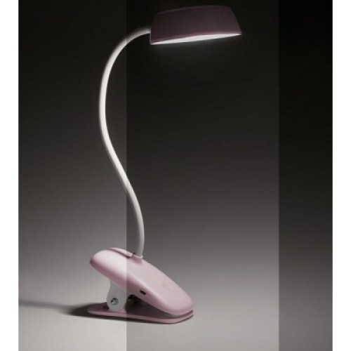 Настольная лампа Philips LED Reading Desk lamp Donutclip 3W, 4000K, 1200mAh (Lithium battery), рожевий (929003179627)