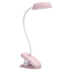 Настольная лампа Philips LED Reading Desk lamp Donutclip 3W, 4000K, 1200mAh (Lithium battery), рожевий (929003179627)