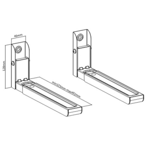 Кронштейн для СВЧ Gembird WM-U30-01-W
