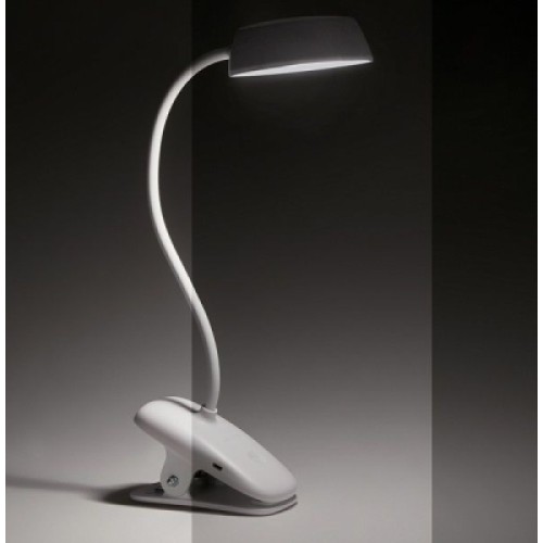 Настольная лампа Philips LED Reading Desk lamp Donutclip 3W, 4000K, 1200mAh (Lithium battery), білий (929003179727)