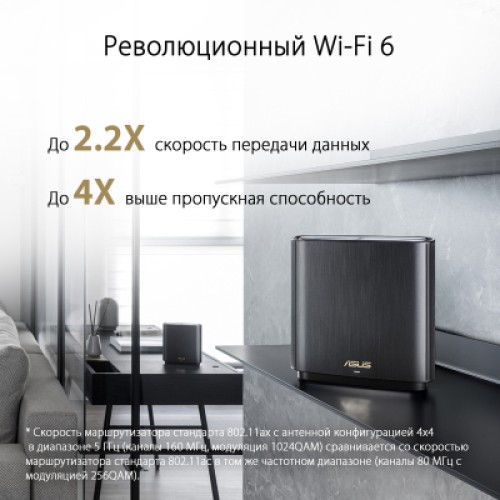 Точка доступа Wi-Fi ASUS XT8 V2 Black 2pk (90IG0590-MO3A20)