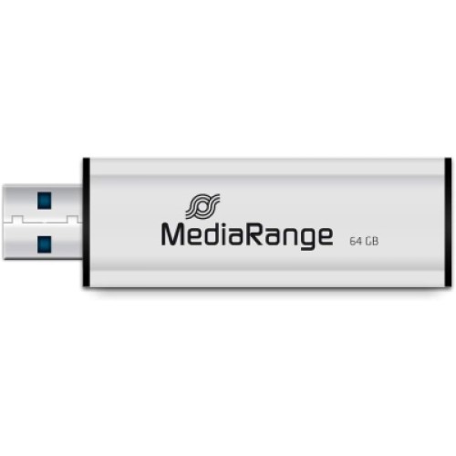 USB флеш накопитель Mediarange 64GB Black/Silver USB 3.0 (MR917)