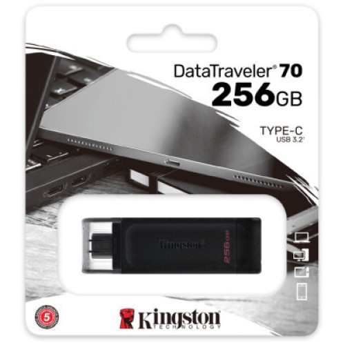 USB флеш накопитель Kingston 256GB DataTraveller 70 USB 3.2 / Type-C (DT70/256GB)