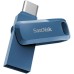 USB флеш накопитель SanDisk 64GB Dual Drive Go Navy Blue USB 3.1 + Type-C (SDDDC3-064G-G46NB)