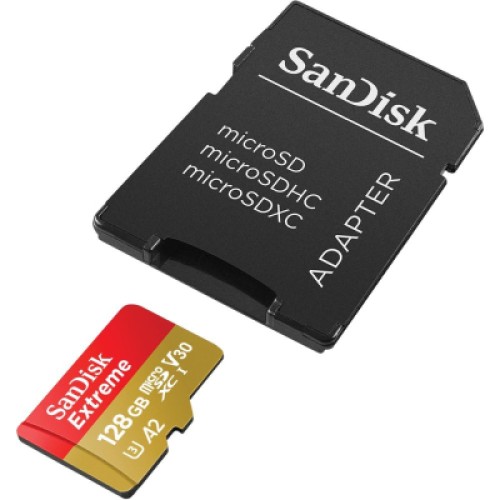Карта памяти SanDisk 128GB microSD class 10 UHS-I Extreme For Action Cams and Dro (SDSQXAA-128G-GN6AA)
