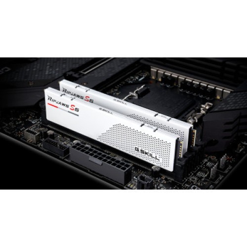 Модуль памяти для компьютера DDR5 32GB (2x16GB) 5200 MHz Ripjaws S5 White G.Skill (F5-5200J3636C16GX2-RS5W)