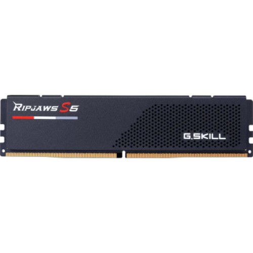 Модуль памяти для компьютера DDR5 48GB (2x24GB) 5600 MHz Ripjaws S5 Black G.Skill (F5-5600J4040D24GX2-RS5K)