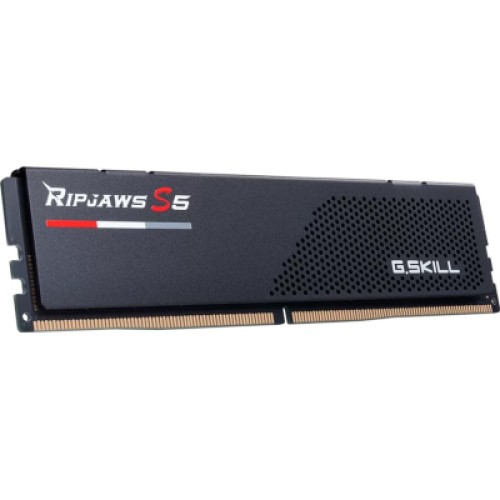 Модуль памяти для компьютера DDR5 48GB (2x24GB) 5600 MHz Ripjaws S5 Black G.Skill (F5-5600J4040D24GX2-RS5K)