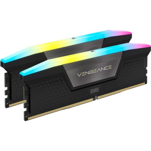 Модуль памяти для компьютера DDR5 32GB (2x16GB) 6000 MHz Vengeance RGB Black Corsair (CMH32GX5M2D6000C36) Модуль памяти для компьютера DDR5 32GB (2x16GB) 6000 MHz Vengeance RGB Black Corsair (CMH32GX5M2D6000C36)