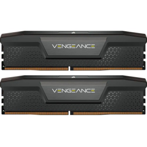 Модуль памяти для компьютера DDR5 48GB (2x24GB) 5200 MHz Vengeance Black Corsair (CMK48GX5M2B5200C38)