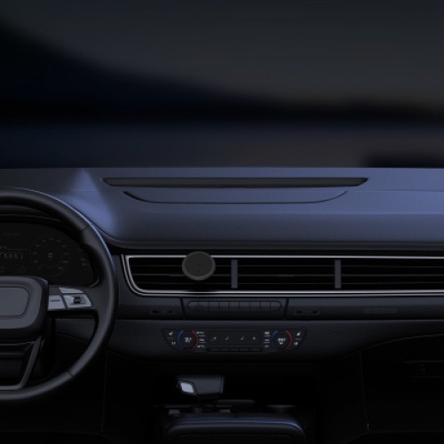 Универсальный автодержатель Baseus Magnetic (на решетку) black (SUCC000101)