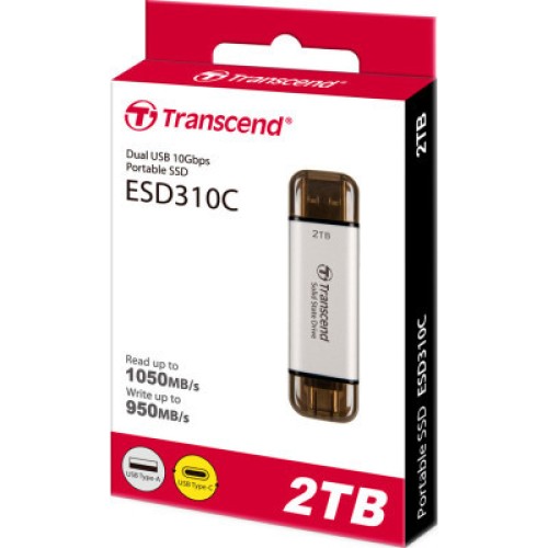 Накопитель SSD USB 3.2 2TB ESD310 Transcend (TS2TESD310S)