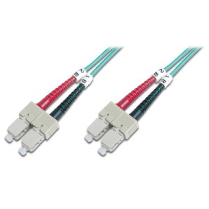 Оптичний патчкорд Digitus SC/UPC-SC/UPC, 50/125, MM, OM3, duplex, 2м (DK-2522-02/3)