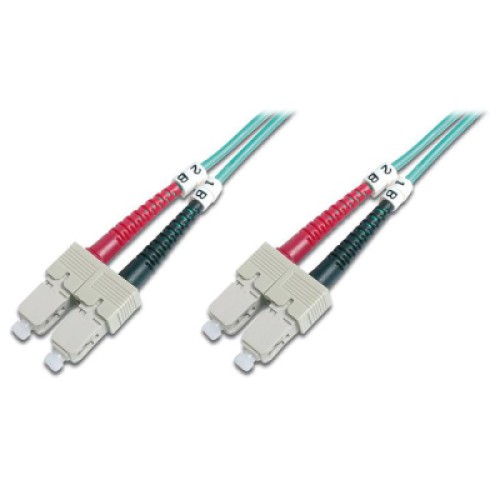 Оптический патчкорд Digitus SC/UPC-SC/UPC, 50/125, MM, OM3, duplex, 2м (DK-2522-02/3)