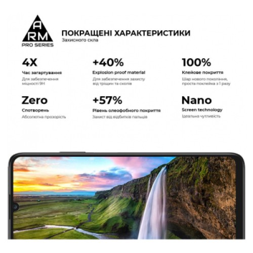 Стекло защитное Armorstandart Pro Honor X7a Black (ARM69380)
