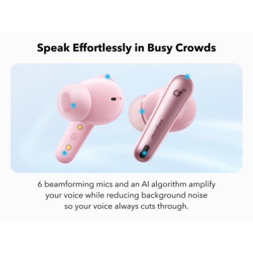 Наушники Anker SoundСore Liberty 4 NC Pastel Pink (A3947G51)