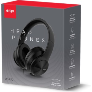 Наушники Ergo VM-630 Black (VM-630K)