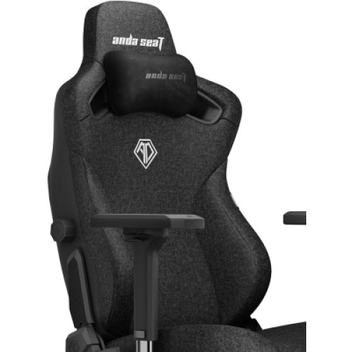 Кресло игровое Anda Seat Kaiser 3 Fabric Size XL Black (AD12YDC-XL-01-B-CF)