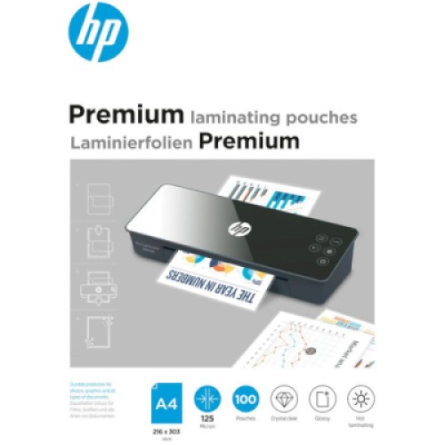 Пленка для ламинирования HP Premium Laminating Pouches, A4, 250 Mic, 216x303, 50 pcs (9125) (838149)
