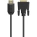 Кабель мультимедийный HDMI to DVI 3.0m 24M 4K60HZ HP (DHC-HD05-03M)
