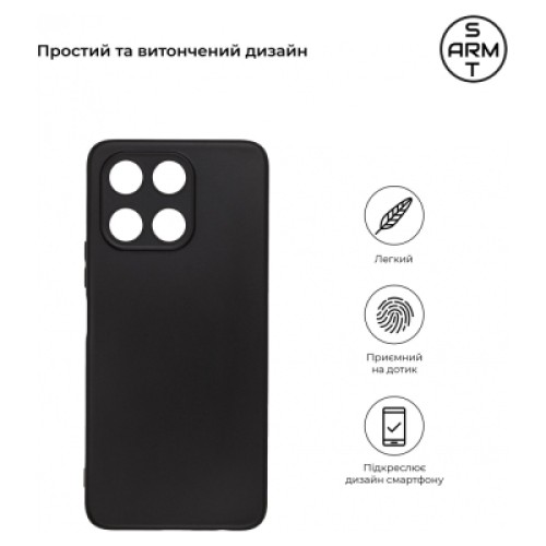 Чехол для мобильного телефона Armorstandart Matte Slim Fit Honor X6a Camera cover Black (ARM71060)