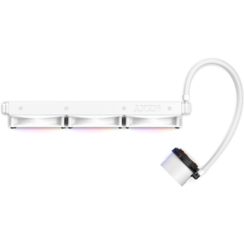 Система жидкостного охлаждения NZXT Kraken RGB 360mm AIO liquid cooler w/Display, (RL-KR360-W1)
