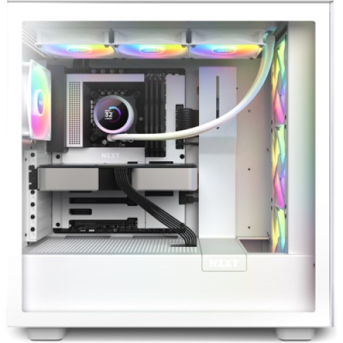 Система жидкостного охлаждения NZXT Kraken RGB 360mm AIO liquid cooler w/Display, (RL-KR360-W1)