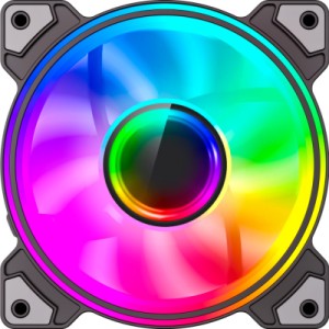 Кулер для корпуса Gamemax Dual Ring Infinity BK