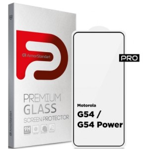 Стекло защитное Armorstandart Pro Motorola G54 / G54 Power Black (ARM71082)