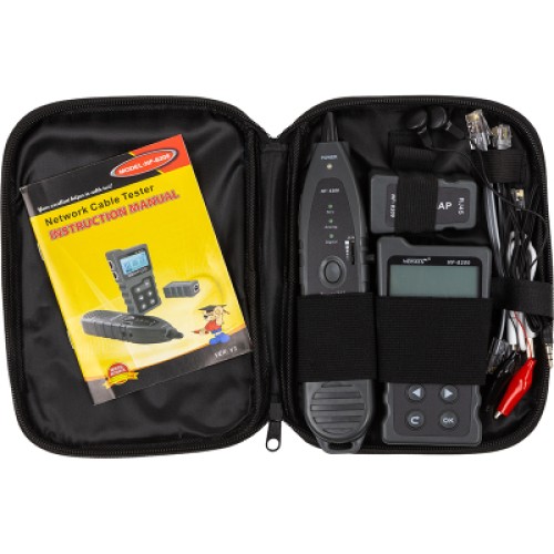 Тестер кабельный Noyafa RJ-45, RJ-12, RJ-11 + PoE + with tone generator (NF-8209)