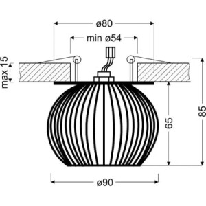 Світильник точковий Candellux 2268767 SK-93 (2268767)