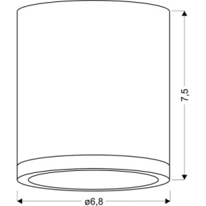 Світильник точковий Candellux 2273624 TUBA (2273624)