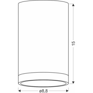 Світильник точковий Candellux 2282879 TUBA (2282879)