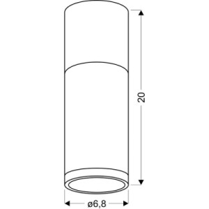 Світильник точковий Candellux 2284286 TUBA (2284286)