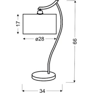 Настільна лампа Candellux 41-04239 DRAGA (41-04239)