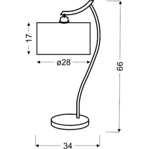Настольная лампа Candellux 41-04239 DRAGA (41-04239)