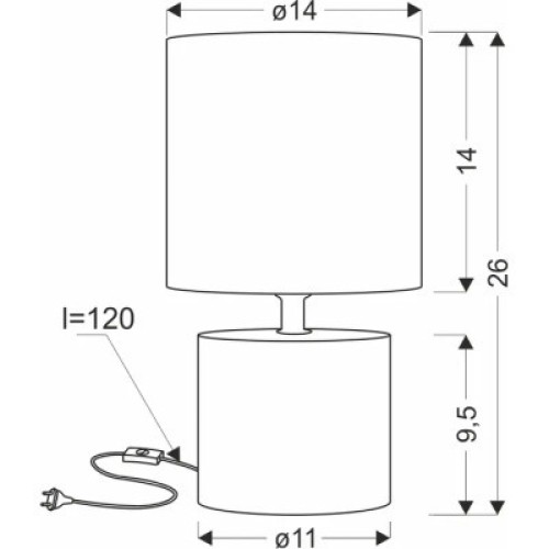 Настольная лампа Candellux 41-24404 DINA (41-24404)