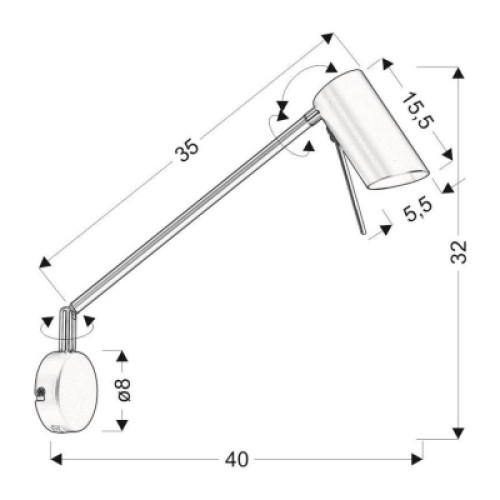 Бра Candellux 21-73907 MILLY (21-73907)