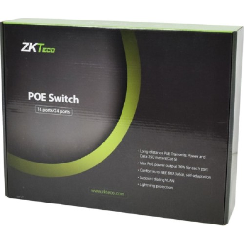 Коммутатор сетевой ZKTeco ZK-PoE1621N-200W