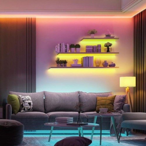 Светодиодная лента Govee RGB Smart Wi-Fi + Bluetooth LED Strip Lights 10м Білий (H61103A1)