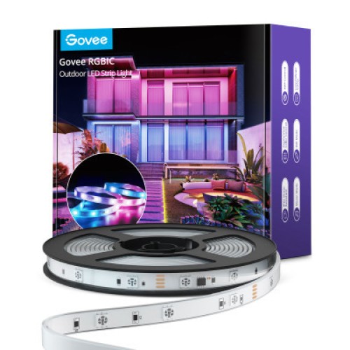 Светодиодная лента Govee Phantasy Outdoor LED RGBIC Strip Lights 10м Білий (H61723D1)