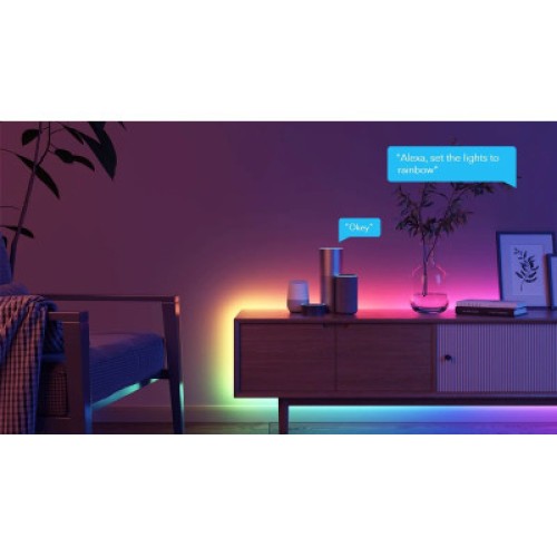 Светодиодная лента Govee RGBIC Basic Wi-Fi + Bluetooth LED Strip Light 10м Білий (H618C3D1)