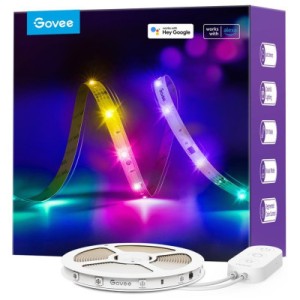 Світлодіодна стрічка Govee RGBIC Basic Wi-Fi + Bluetooth LED Strip Light 10м Білий (H618C3D1)