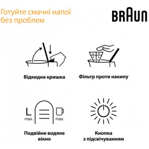 Электрочайник Braun WK 1500 BK