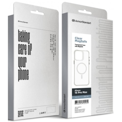 Чехол для мобильного телефона Armorstandart Clear Magsafe Apple iPhone 15 Pro Max Tansparent (ARM71052)
